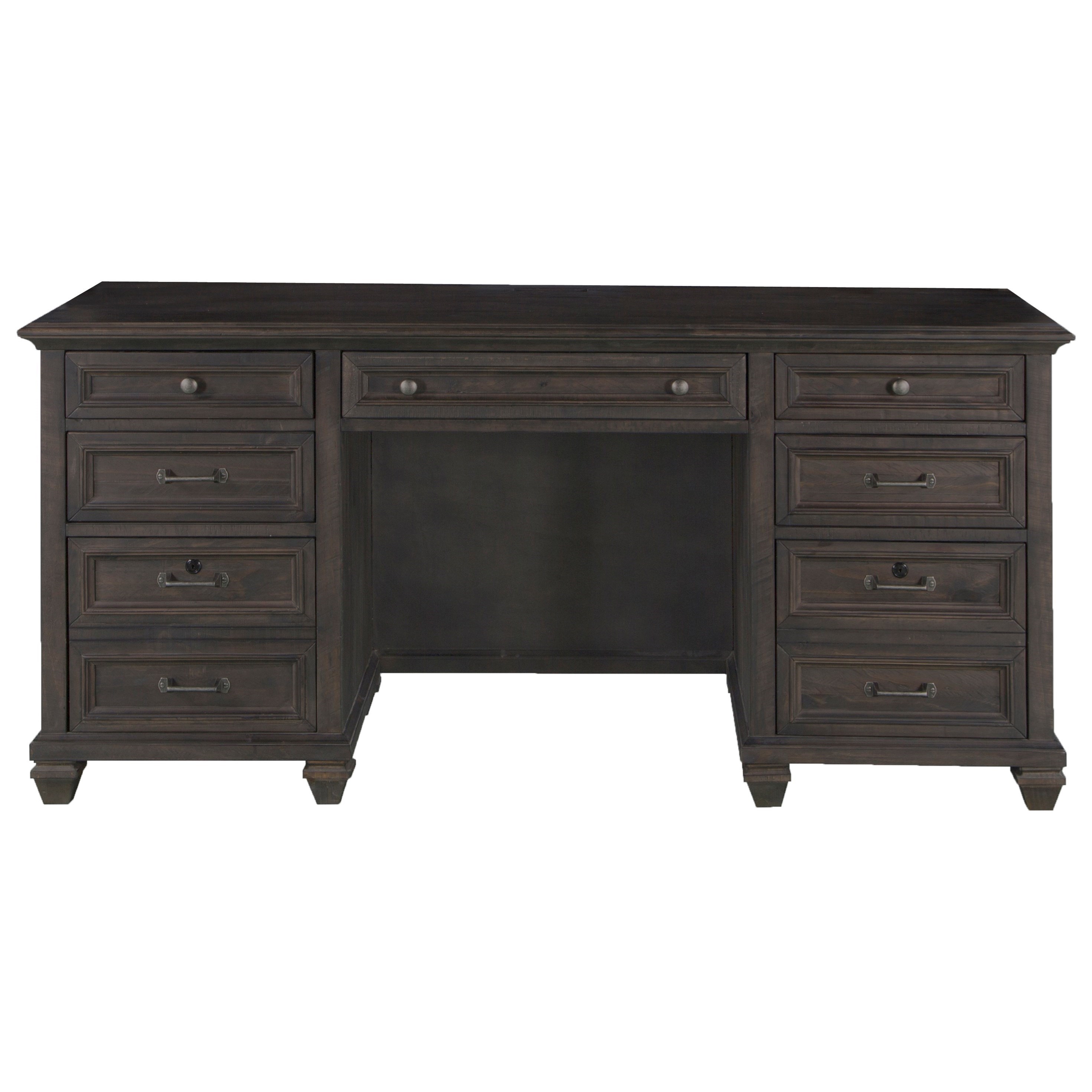 Magnussen Home Sutton Place H361230 Rustic Credenza with Locking File